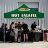 Tents for Food Vendors-ABLEM8CANOPY Hot Falafel 10 x10 Vendor Tent