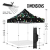 ABLEM8CANOPY 10x10 Pop Up Canopy Tent - Fragments