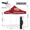 ABLEM8CANOPY Cinnamon Roasted Almonds 10 x 10 canopy tent with sidewalls