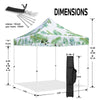 ABLEM8CANOPY 10x10 Pop Up Canopy Tent - Jungle